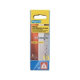Cheville expansion metal Rapid 11x80 mm Lot de 10 pour cloison 40 kg