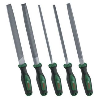 Jeu de 5 limes en acier au carbone, profils variés, 200 mm