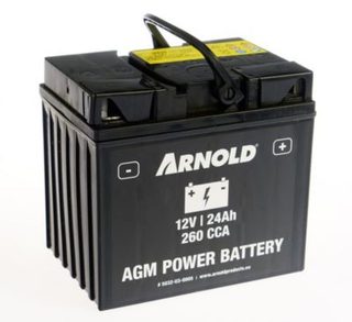 Arnold Batterie AZ105/AGM 12-24 pour tracteur tondeuse, + terminal droite