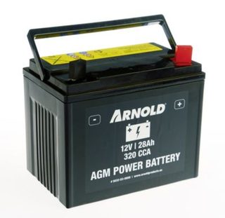Arnold Batterie AZ108/AGM U1R-320 SLA pour tracteur tondeuse, + terminal droite