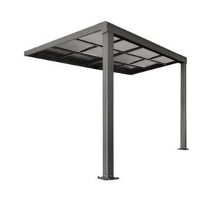 Abri de terrasse SOLIS DELUXE Gris 290 x 295 x 233 / 272 cm