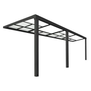 Abri de terrasse SOLIS DELUXE Gris 579 x 295 x 233 / 272 cm