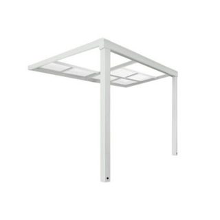 Abri de terrasse SOLIS DELUXE blanc 290 x 295 x 233 / 272 cm