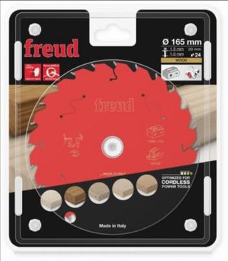 Lame de scie circulaire pour bois 24 dents D165mm - FREUD - F03FS10052
