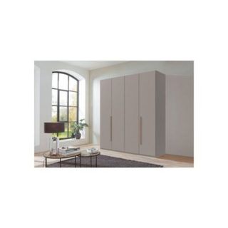 WIMEX London Sahara Gray armoire 4 portes battantes 3 tiroirs 180x58x208 cm