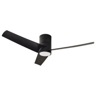 Ventilateur de plafond avec lampe CANETE Avec télécommande LED Noir