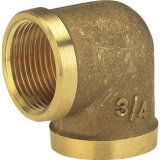 Raccord coudé G 1 33,3 mm (1") en laiton, modèle 07281-20 - filetage interne/extern