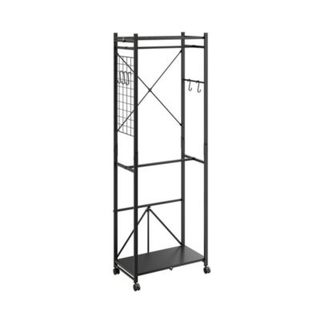 SoBuy Portemanteau sur roulettes noir 60.5x32.5x175 cm KLS21-SCH