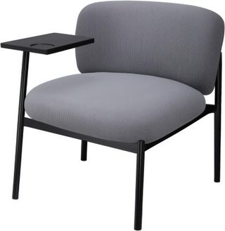 Fauteuil de Relaxation Moderne rembourré avec Pieds en métal, canapé Simple pour Salon, Chambre à Coucher, Jardin, Gris