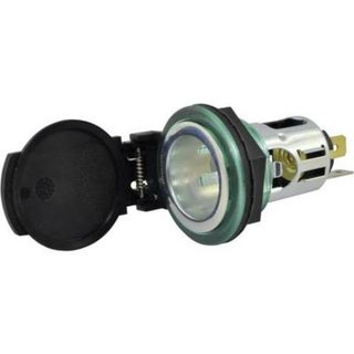 BAAS ZA22 prise allume-cigare encastrable compacte, couvercle rabattable à ressort, 12-24 V DC