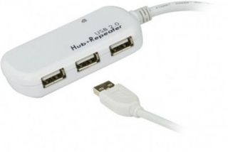 Extendeur USB 2.0 amplifiée 12m + hub ATEN