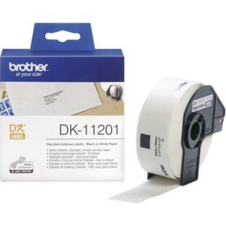 Rouleau de9tiquettes pour imprimante QL 29 x 90 mm - 400 pcs, papier blanc