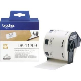 Rouleau d'étiquettes adresse 62 x 29 mm papier blanc 800 compatible Brother DK-11209