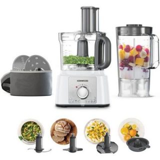 Robot  multifonction - KENWOOD - MultiPro Express FDP65.450WH - 1000 W - 3 L - 2 vitesses - Blender 1,5 L - Blanc
