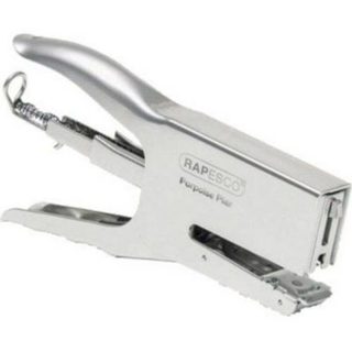 Pince agrafeuse Rapesco Porpoise Classic - capacité 50 feuilles, recharge arrière, finition chrome