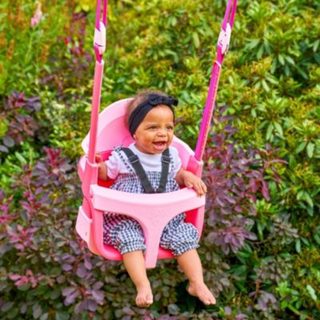 Fauteuil bébé évolutif 4 en 1 QUADPOD en plastique H190-250cm rose
