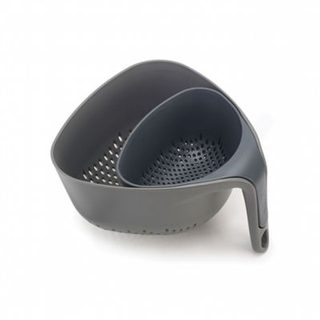 Set de 2 passoires emboitables nest colanders gris