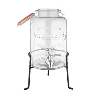 Distributeur d'Eau Rétro en Verre avec Socle 8,5 L - Olympia