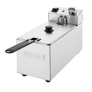 Friteuse de Comptoir avec Panier 3 Litres - Buffalo - l18- L0.1- P41- h28- Inox