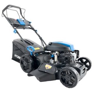 Hyundai Tondeuse à gazon Thermique Sans fil 51cm 4-temps 196cc 4-en-1 Mulching 60L Sans HYM20200SPEX-EU