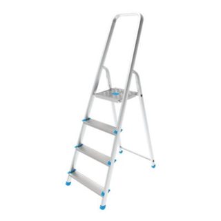 Escabeau Mac Allister en aluminium 4 marches – Hauteur de travail 2,6 m