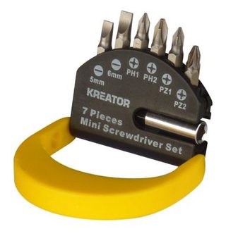 Kreator Jeu de 6 embouts de vissage (Torx 25mm) avec son porte-embouts