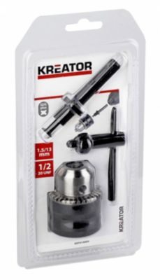 Kreator Mandrin à clé 13 mm avec adaptateur SDS