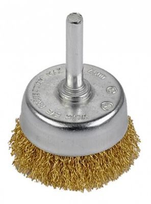 KREATOR - Brosse métallique rotative laiton soucoupe 50 mm