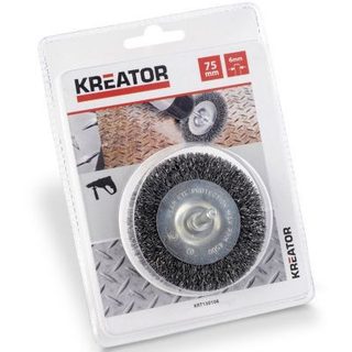 Brosse soucoupe acier ondulé Kreator