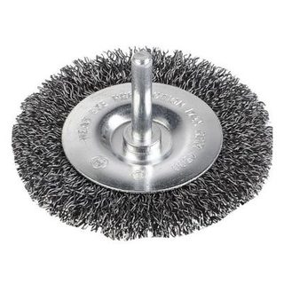 Brosse métallique rotative plate - KREATOR - 100 mm - Acier