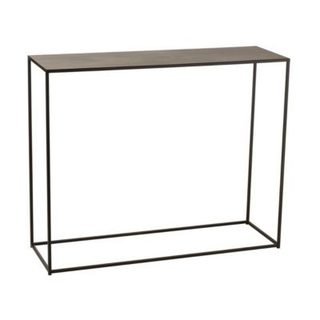 Console filaire rectangulaire métal noir