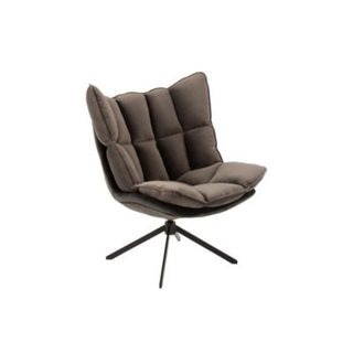 Fauteuil de relaxation en tissu gris  - FENIX