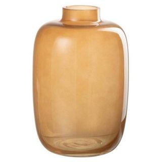 Vase Rond Design en Verre "Rita" 22cm Orange