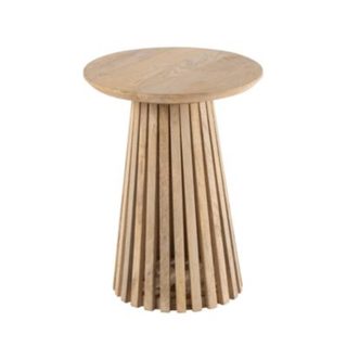 Table basse en bois de manguier naturel (40x40 cm - Naturel)
