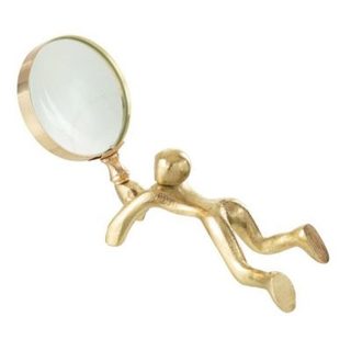 Loupe Design "Personnage" 19cm Or