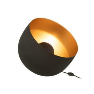 Lampe de salon en métal (33x33x43 cm - Noir)