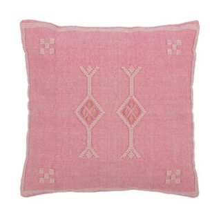 Coussin Design "Diamants" 45x45cm Rose