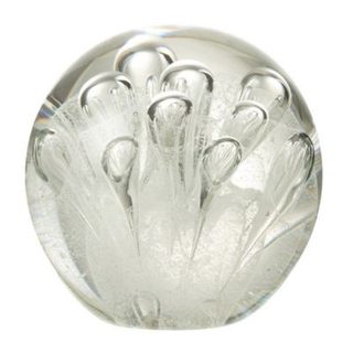 Presse-Papier Déco Bulles "évasion" 10cm Blanc