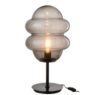 Lampe à Poser en Verre "Cuillere Miel" 52cm Gris