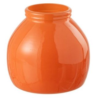 Vase Déco en Verre "Cocoon" 20cm Orange