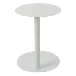 Table basse métal style bistrot (40x40x50 cm - Blanc)