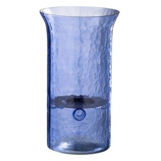 Photophore étroit en Verre "Tarifa" 34cm Bleu