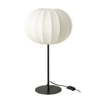 Lampe sur pied forme lanterne (30x30x54 cm - Blanc)