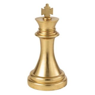 Pièce d'échec Déco "Roi" 70cm Doré