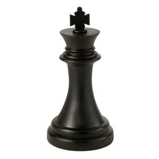 Pièce d'échec Déco "Roi" 70cm Noir
