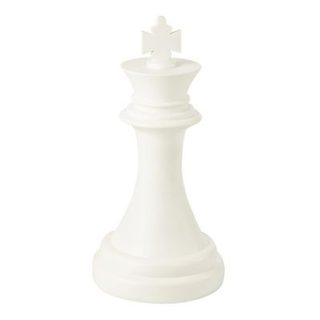 Pièce d'échec Déco "Roi" 70cm Blanc