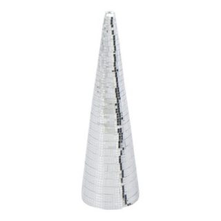 Cône Miroir Déco "Lyle" 40cm Argent