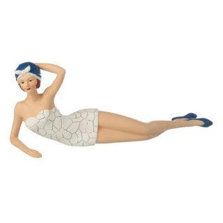 Statuette Femme "Maillot de Bain" 50cm Blanc