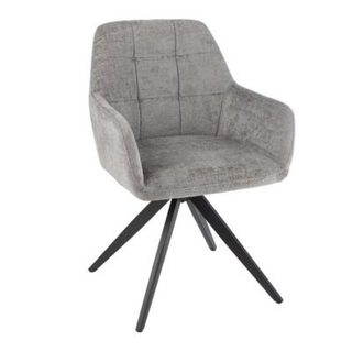 Chaise Design Pivotante "Louna" 84cm Gris
