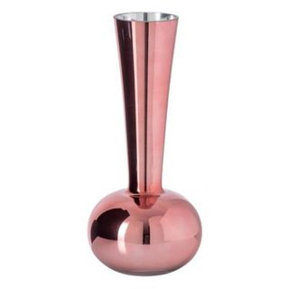 Vase Design en Verre "Iris" 32cm Rose